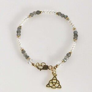 Freshwater Pearl Labradorite Bracelet